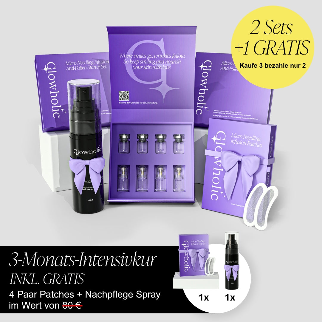 Sommer Anti-Falten Starter Set - Glowholic Micro-Needling-Infusion